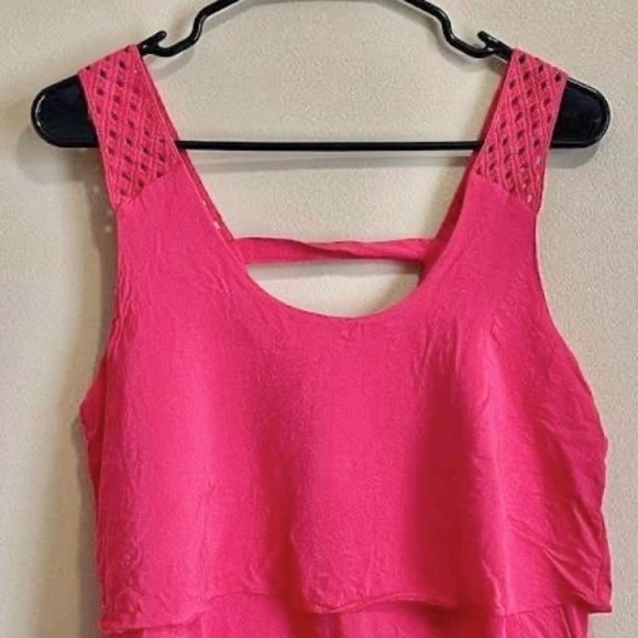 HD in Paris Poppy Pink Tank Top with Front Styled Layers🩷, Size 06P *LIKE NEW!* - Picture 8 of 10